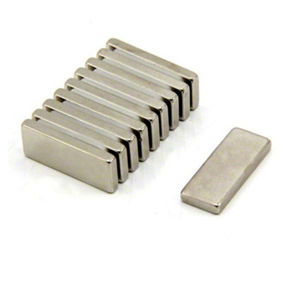 N42 Neodymium Magnet For ArtsCraftsModel MakingHobbiesOffice & Home25mm X 10mm X 3mm Thick4.3Kg Pull from B&Q