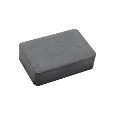 Y30Bh Ferrite Magnet For ArtsCraftsModel MakingDiyHobbiesOfficeAnd Home75mm X 50mm X 20mm Thick5Kg Pull from B&Q
