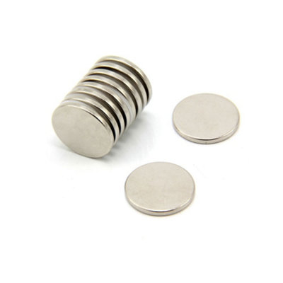 B&Q N42 Neodymium Magnet For Arts, Crafts, Model Making, Diy, Hobbies, Office, & Home - 20Mm Dia X 2Mm Thick - Pull 2.6Kg