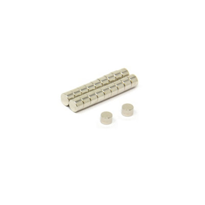 N42 Neodymium Magnet For ArtsCraftsModel MakingDiyHobbiesOffice& Home6mm Dia X 4mm Thick1.1Kg PullPack Of 20 from B&Q