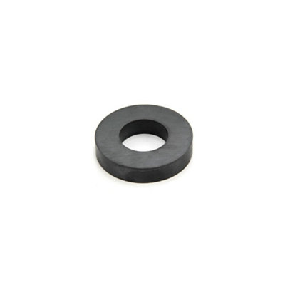 B&Q 50Mm O.d. X 25Mm I.d. X 10Mm Thick Y30bh Ferrite Ring Magnet - 4Kg Pull
