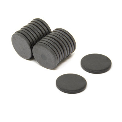 Y10 Ferrite Magnet For ArtsCraftScience And Diy25mm X 3mm Thick0.5Kg PullPack Of 20 from B&Q