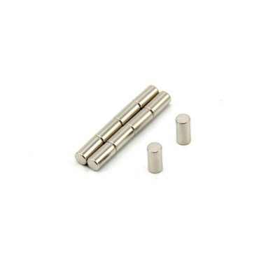 N42 Neodymium Magnet For ArtsCraftsModel MakingDiyHobbiesOffice& Home4mm Dia X 8mm Thick0.7Kg Pull from B&Q