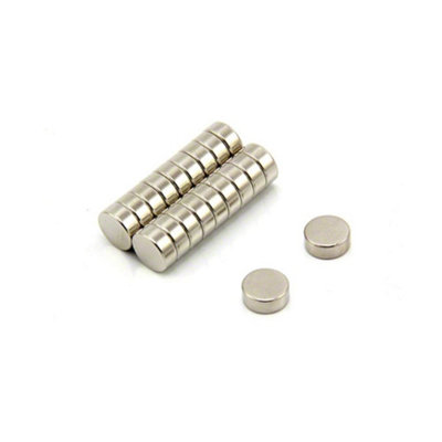 N42 Neodymium Magnet For ArtsCraftsModel MakingDiyHobbiesOffice& Home10mm Dia X 4mm Thick2.3Kg PullPack Of 20 from B&Q