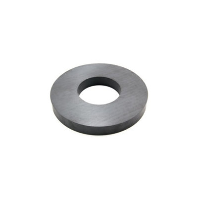 B&Q 190Mm O.d. X 85Mm I.d. X 23Mm Thick Y30bh Ferrite Ring Magnet 16Kg Pull