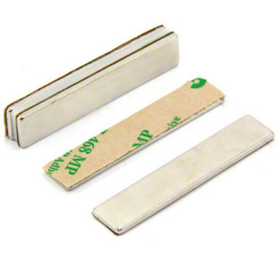 Adhesive N42 Neodymium Magnet For ArtsCraftsModel MakingHobbies50mm X 10mm X 2mm Thick5.5Kg PullSouthPack Of 4 from B&Q