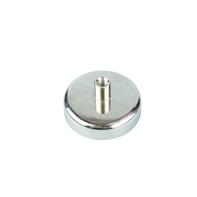 N42 Neodymium Pot Magnet For EngineeringManufacturingHanging & Holding Applications60mm X 28mm X M8 Thread139Kg Pull from B&Q