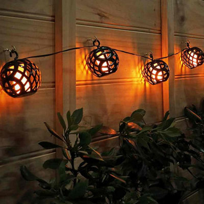 B&Q -  Elan Solar Flame Lanterns (Set Of 8)