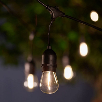 Solarcentre Madison Outdoor Solar Powered Drop Bulb Festoon LightsSet Of 10 from B&Q