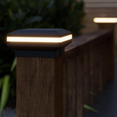 The Solar Centre Peake Pro Solar Post Cap Light from B&Q