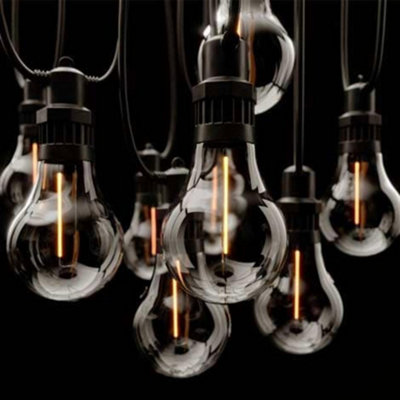 B&Q -  Edinburgh Usb Solar Festoon Lights (Set Of 10) With Leaf Panel