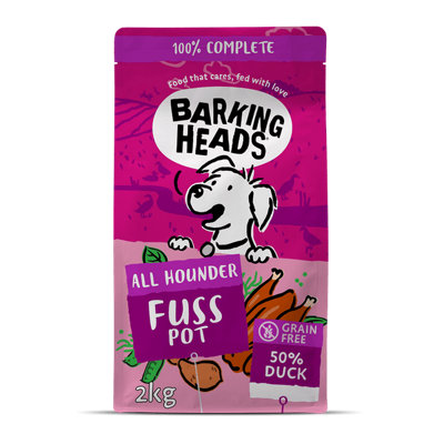 Barking Heads All Hounder Fuss Pot Duck 2Kg from B&Q