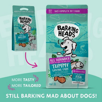Barking Heads All Hounder Tummy Lovin' Care Fish 2Kg Salmon