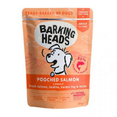 Barking Heads Pooched Salmon 300G X 10 from B&Q