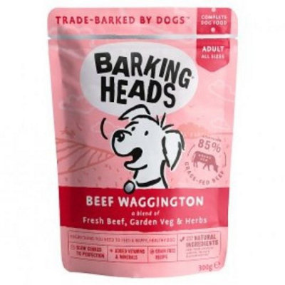 Barking Heads Beef Waggington 300G X 10 from B&Q