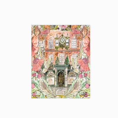 Claire Louise Fortnums In Full Bloom Glass Kitchen Splashback from B&Q