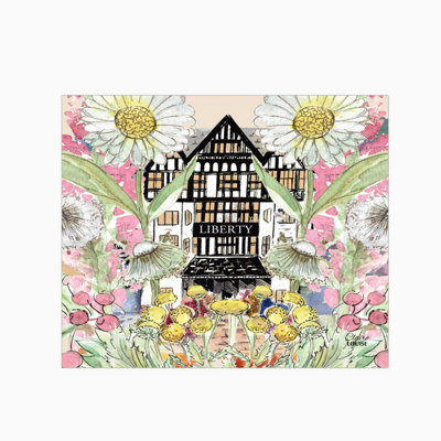 Claire Louise Liberty In Full Bloom Glass Kitchen Splashback from B&Q