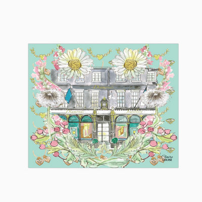 Claire Louise Tiffany In Full Bloom Glass Kitchen Splashback from B&Q