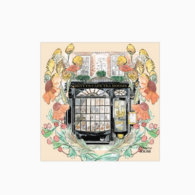Claire Louise Bettys In Full Bloom Glass Kitchen Splashback from B&Q