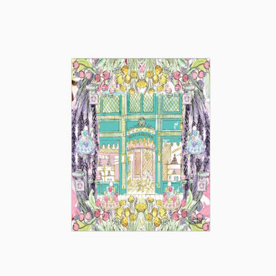 Claire Louise Laduree In Full Bloom Glass Kitchen Splashback from B&Q
