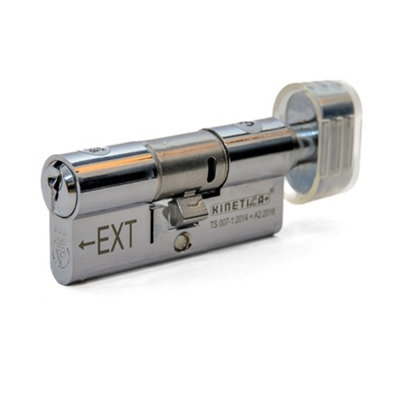 UAP Limited Uap High Security 3 Star Euro Cylinder Thumbturn (Ts007)3 KeysDoor Barrel LockAll Door Types100mm (45/55T)Chrome from B&Q