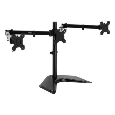 Vonhaus Triple Monitor Stand For 17-27 Inch ScreensThree Arm Desk Mount BracketErgonomic 90 Tilt360 Rotation & Swivel Arms from B&Q