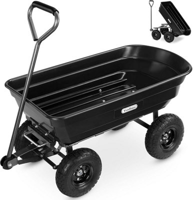 Vonhaus Unisex Black Garden Dump Cart In 75L - Image 2