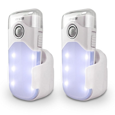 Xtralite Nitesafe Duo Rechargeable Night Light & Led TorchAutomatic Power Failure With Motion SensorDual ModesWireless from B&Q