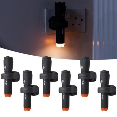 Xtralite Nitesafe Rechargeable Torch & Night LightPower Failure And NightlightSix Pack from B&Q