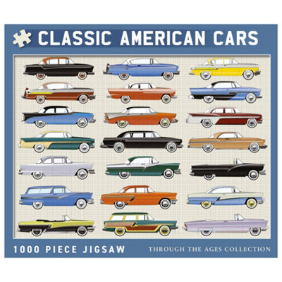 B&Q -  Classic American Cars 1000 Piece Jigsaw