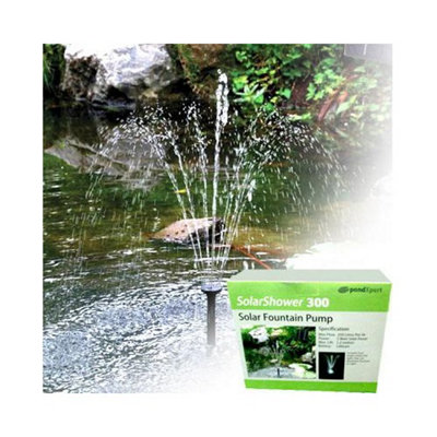 Pondxpert Solarshower 300 Pump (With Battery & Led) from B&Q