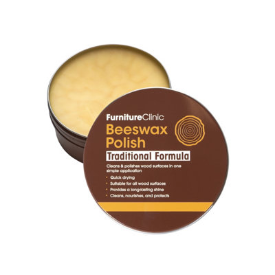 Furniture Clinic Clear Beeswax Polish & Wax For Wood 200Ml from B&Q