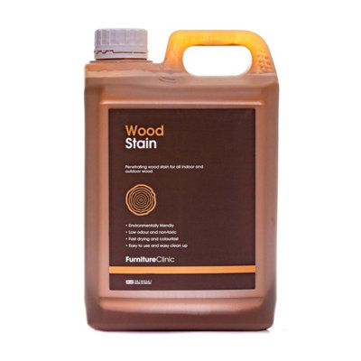 Furniture Clinic Wood Stain (Dark Oak) - Fast Drying, Highly Concentrated, And Easy-To-Apply Wood Stain For All Indoor & Outdoor Wood 5060202372515 - Image 3