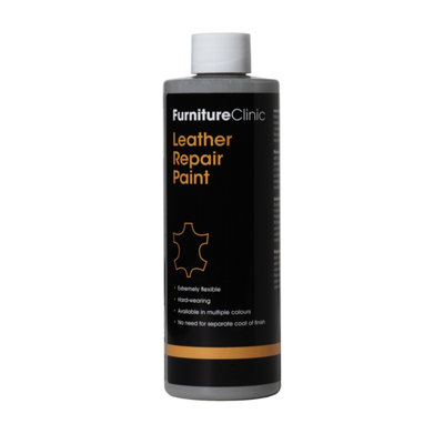 Furniture Clinic Leather Repair Paint & Dye Light Grey250Ml from B&Q