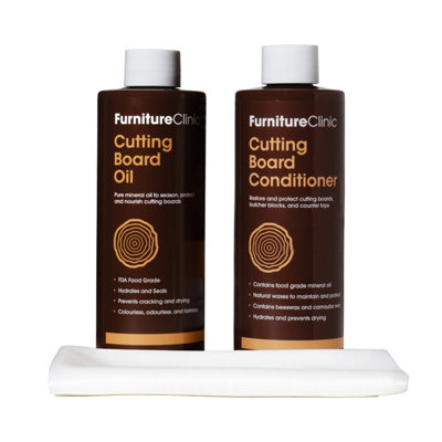Furniture Clinic Cutting Board & Chopping Board Care Kit from B&Q
