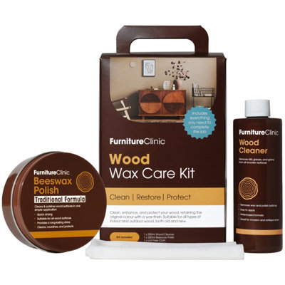B&Q - Furniture Clinics Wood Wax Kit