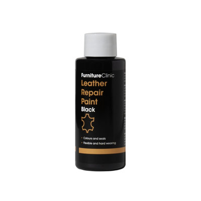 Furniture Clinic Leather Repair PaintBlack 50Ml from B&Q