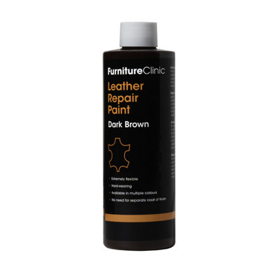 Furniture Clinic Leather Repair Paint & Dye Dark Brown250Ml from B&Q