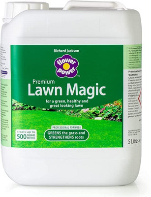 Flower Power Richard Jackson Premium Lawn Magic, Lawn Feed For Gardens, Greens The Grass & Strengthens The Roots (5L) - Image 4