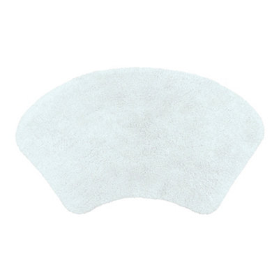 Allure Bath Fashions Curved Shower Mat 100% CottonWhite from B&Q