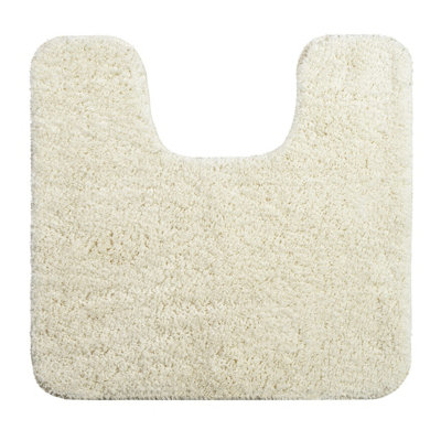 Allure Bath Fashions Luxury Microfibre Pedestal Toilet Mat Non-SlipCream from B&Q