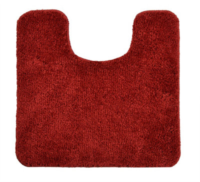 Allure Bath Fashions Luxury Microfibre Pedestal Mat Non-Slip - Wine