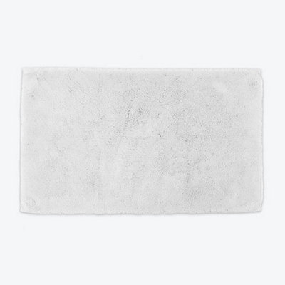 Allure Bath Fashions White Hotel Luxury Deep Pile Bath Mat