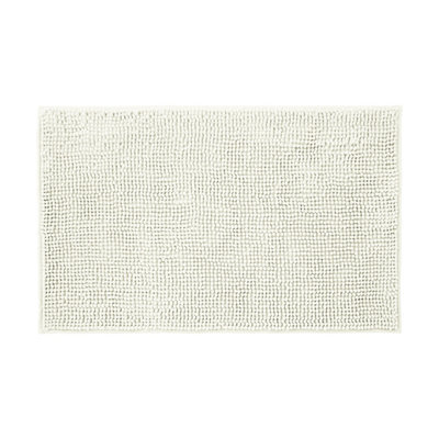 Allure Bath Fashions Chenille Bobble Bath Mat Non Slip 60 X 90CmCream from B&Q