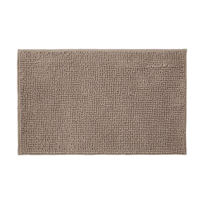 Allure Bath Fashions Chenille Bobble Bath Mat Non Slip 60 X - Mocha 90Cm