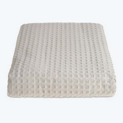 Allure Bath Fashions Hotel Waffle Throw BlanketTaupe175 X 225Cm from B&Q