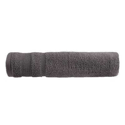 Allure Bath Fashions Luxury Zero Twist Egyptian Cotton Bath SheetCharcoal Grey from B&Q