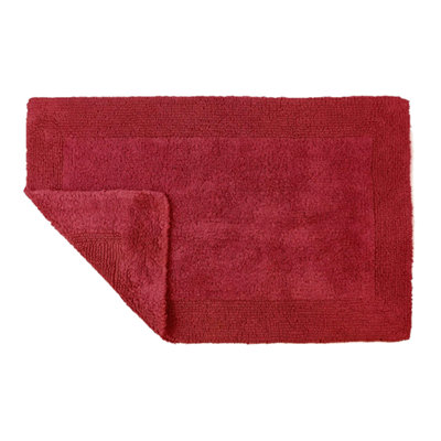 Allure Bath Fashions Elegance Reversible Heavyweight Bath MatCranberry from B&Q