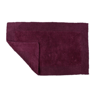 Allure Bath Fashions Elegance Reversible Heavyweight Bath MatBeetroot from B&Q