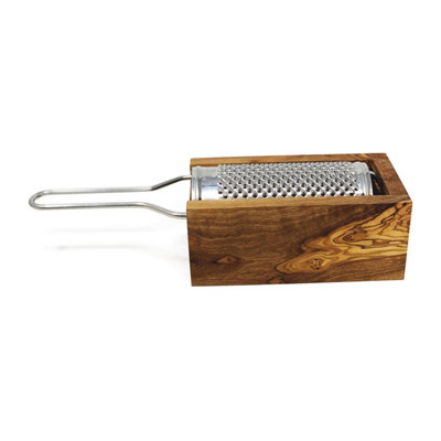 Verano Spanish Ceramics Olive Wood Natural Grained Rustic Kitchen Dining Grater W/ Box (Diam) 11Cm from B&Q